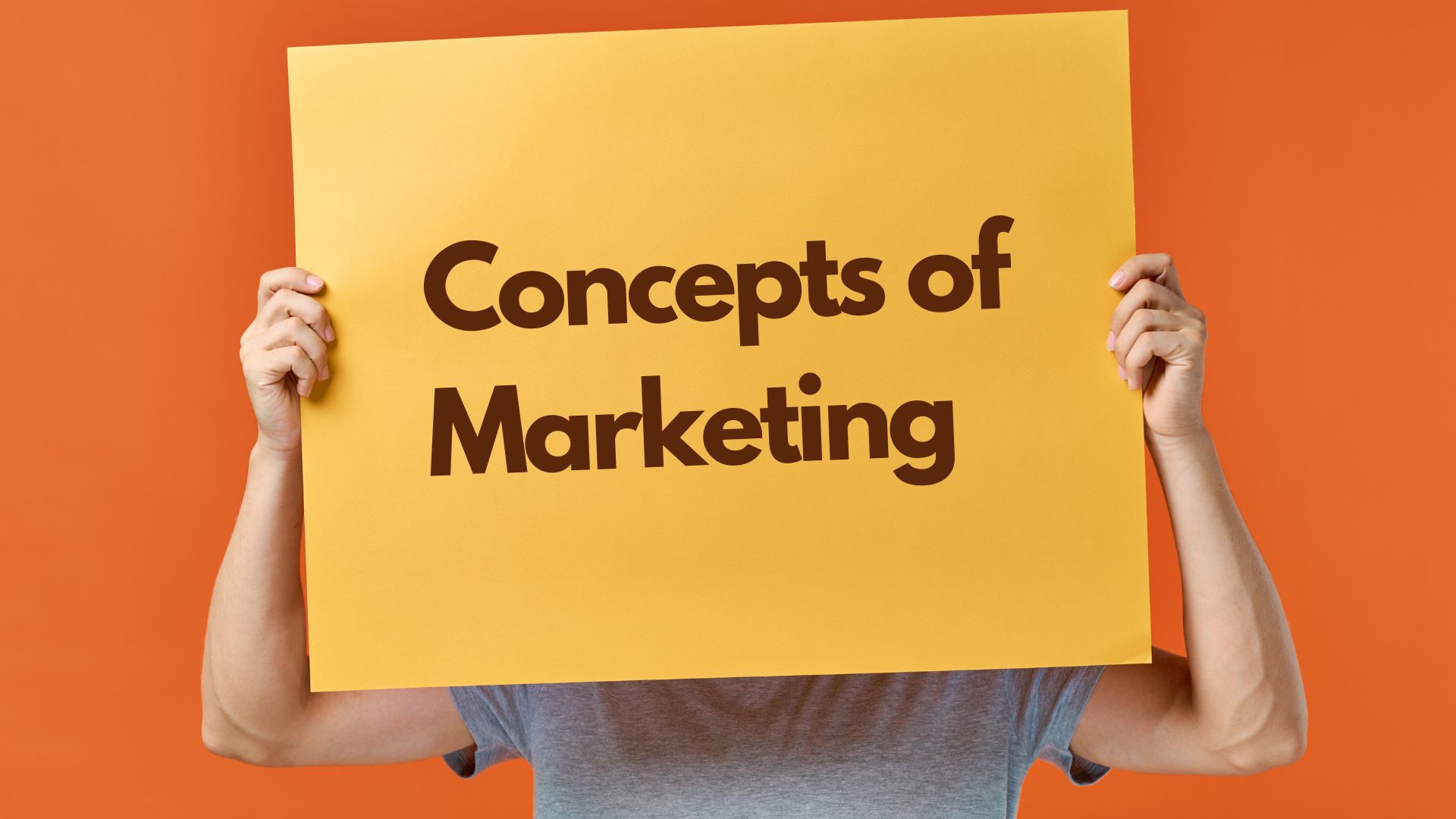 Concepts of Marketing